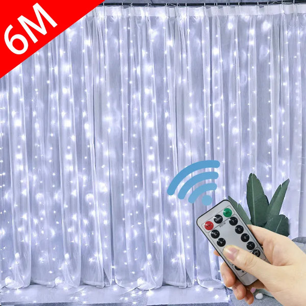 The Window USB String Lights Fairy Festoon Remote Control Christmas Wedding Decorations