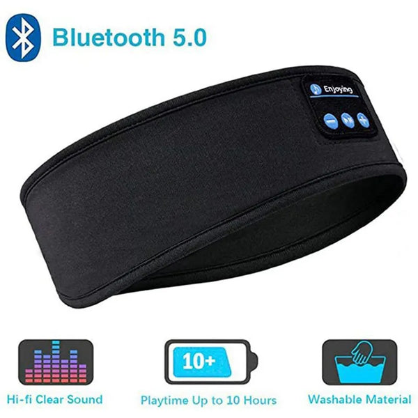Bluetooth Wireless Headphones Sleep Eye Mask سماعات بلوتوث لاسلكية قناع العين للنوم سماعة لينة مرنة