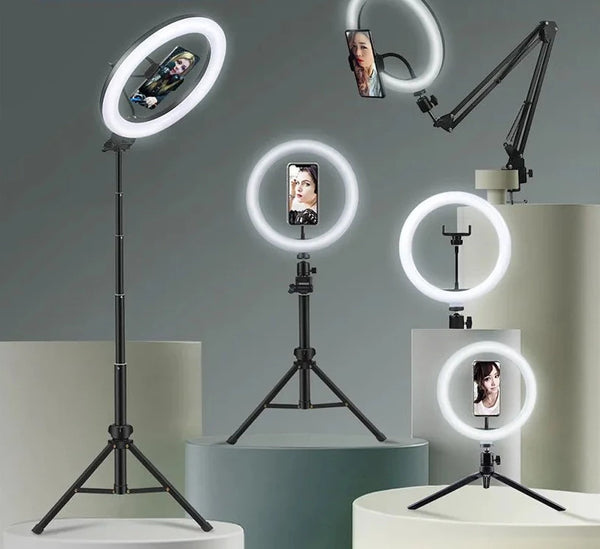 Selfie Ring Light Photography Led Rim Of Lamp with Optional Mobile Holder Mounting
