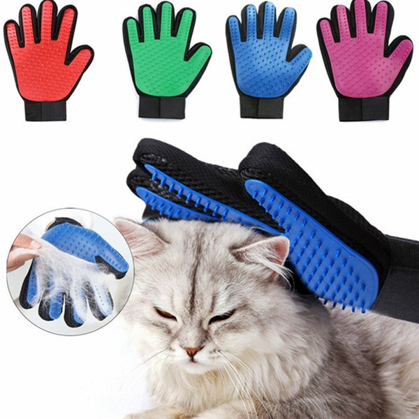 Cats and Dogs Pet Bath Cleaning Silicone Right Hand Gloves Decontamination Massage Hair Removal Cover Combing Brush Supplies