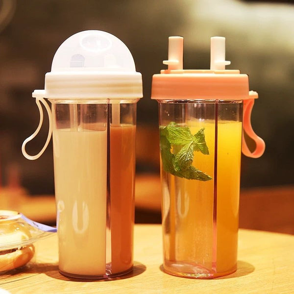 Double Drink Cup Water Bottle