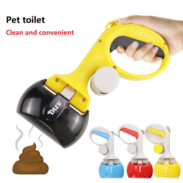 Pet Toilet Picker Portable Dog Poop Picker with Garbage Bag Pet Tipper
