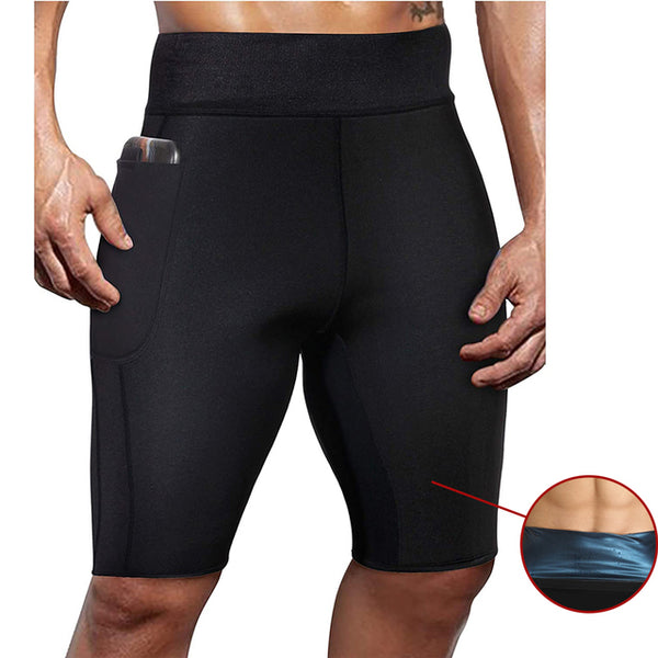 Sweat Sauna Pants Body Shaper Men Fitness Leggings Thermo Hot Weight Loss Slimming Shorts Workout Bellies Thigh Trimmer Boxer
