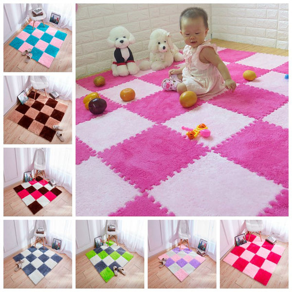 Ramadan new stitching velvet mat mat suede carpet puzzle foam mat eva bedroom full home floor mat baby crawling mat mat