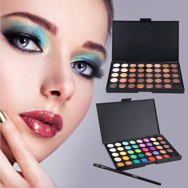40 Colors Matte Eyeshadow Palette Earth Color Eye Shadow Palette Eyes Makeup Shimmer Set Eyeshadow Pigment Cosmetic TSLM1