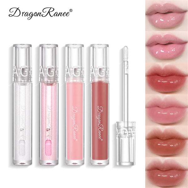 Mirror Water Lip Gloss Lip Glaze Transparent Glass Lip Oil Waterproof Liquid Lipstick Lipgloss Lips Cosmetics 6 Colors Make Up