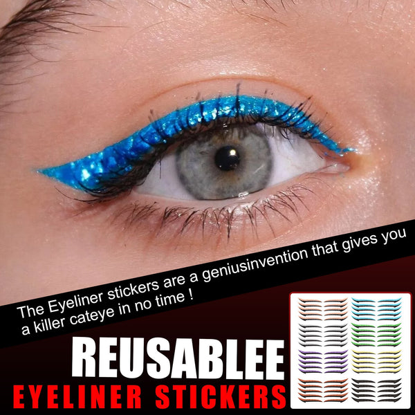 New Arrival Eye Shadow Sticker Women Fahion Easy Use eye sexy Shiny Eyeliner Nightclub Party Eye Shadow Patch Multi-function