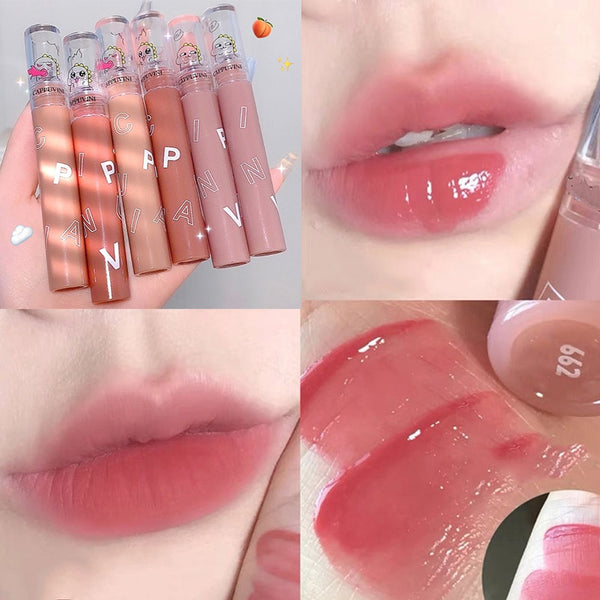1pcs Lightweight Soft Matte Liquid Lipstick Waterproof Lip Make Up Cartoon Little Dinosaur Lip Mud Lip Gloss Beauty Makeup