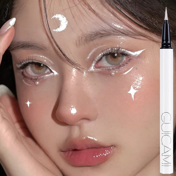 Shiny Diamond Glitter Eyeliner Pencil Eye Makeup Highlighter Waterproof Pearl White Brighten Silkworm Shadow Liquid Eyeliner Pen