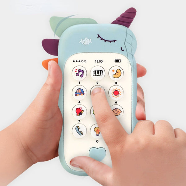 Baby Phone Toy Music Sound Telephone Sleeping Toys With Teether Simulation