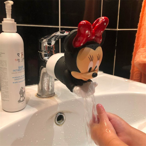 Bathroom cartoon children's faucet extender anti-splash water filter baby hand wash device extended water guide