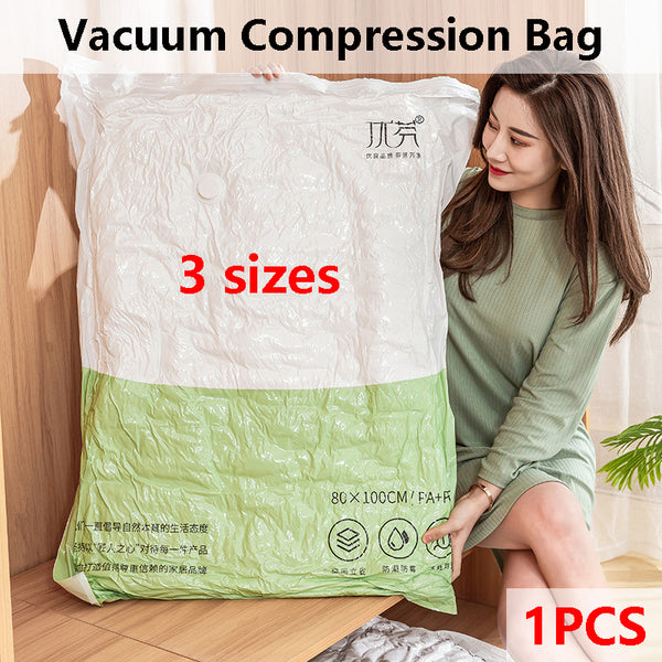 1 Piece, Vacuum Compression Bag Thickened Transparent Buggy Bag Household Suction Packaging Clothing Quilt Buggy Bag Organizing Folders