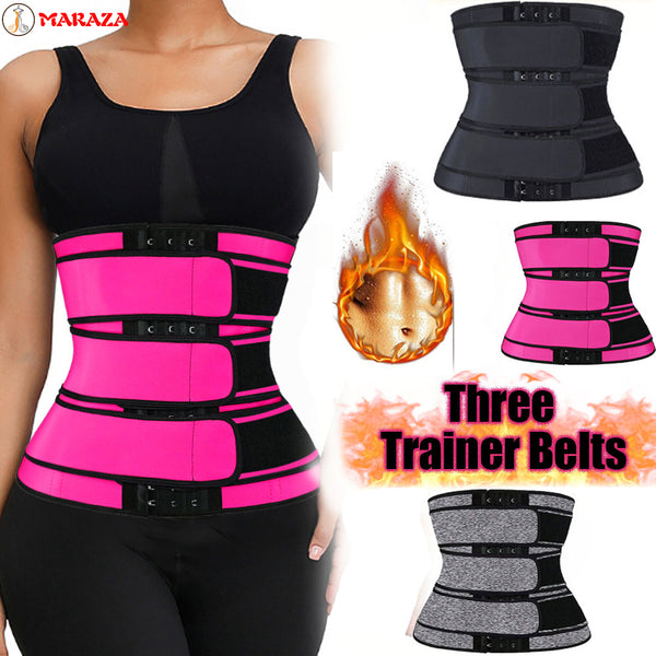 Neoprene Sauna Waist Trainer Corset Sweat Belt for Women Weight Loss Compression Trimmer Workout Fitness