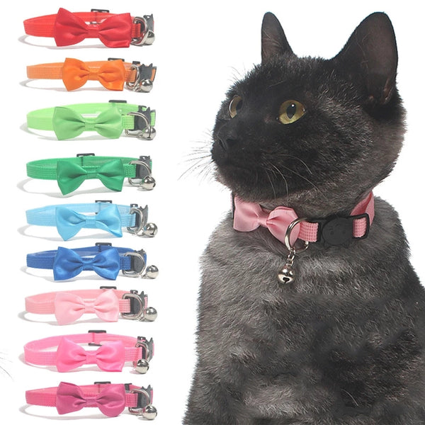 Collar, Pet Collar, Pet Supplies Ornament Bow Nylon Adjustable Collar For Cats,  Accessories