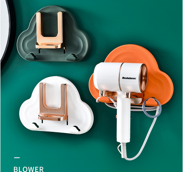 Non-perforated Foldable Hair Dryer Hanger