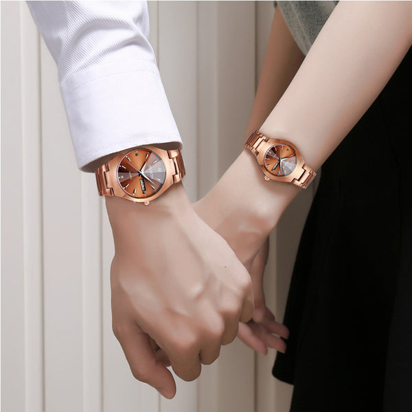 Coffee Gold Luminous Watch