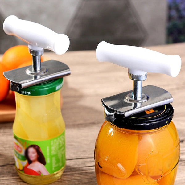 Stainless Steel Bottle Opener Multifunctional Adjustable Glass Lid Bottle Opener Labor-Saving Can Opener Kitchen Gadgets