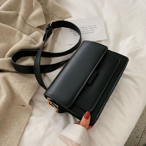 Solid PU Leather Bag