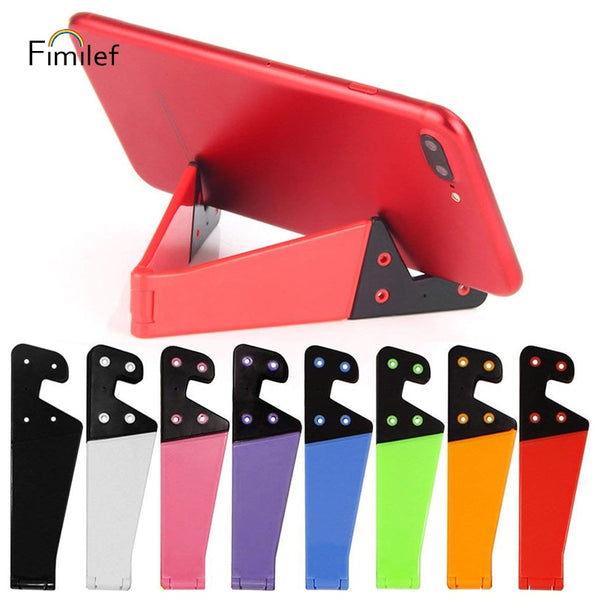 Fimilef Universal Phone Holder Foldable Cellphone Support Stand for IPhone iPad E-Reader Tablets Adjustable Support Phone Holder