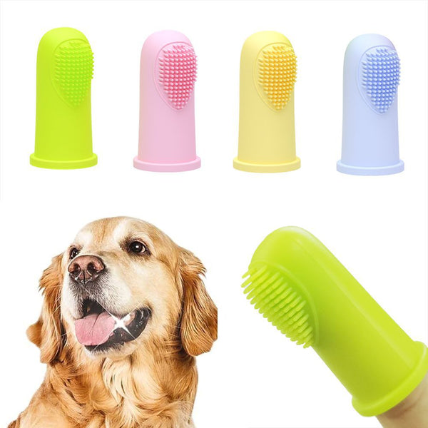 Soft Silicone Pet Finger Toothbrush Articles for Pet Teeth CleaningTool Dog Cleaning Pet Supplies Dog Accessorie