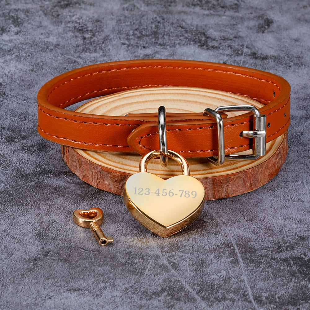 Dog ID Heart Tag Custom Personalized Cat Collar Pendant Engraved