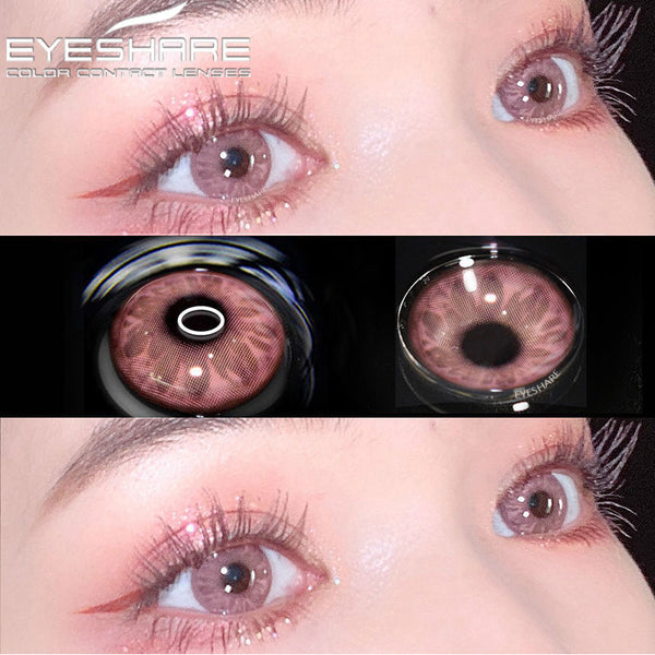 EYEHSARE Color Contact Lenses For Eyes 2pcs Natural Colored Lens Blue Pink Beauty Contact Lenses Eye Yearly Cosmetic Color Lens