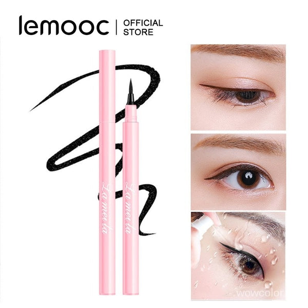 Lemooc Black Liquid Eyeliner Eye Make Up Super Waterproof Long Lasting Eye Liner Easy to Wear Eyes Makeup Cosmetics Tools