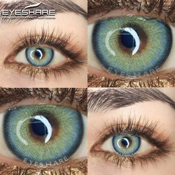 EYESHARE Color Lens Eyes 2pcs Natural Color Contact Lenses For Eyes Yearly Beauty Contact Lenses Eye Cosmetic blue Color Lens