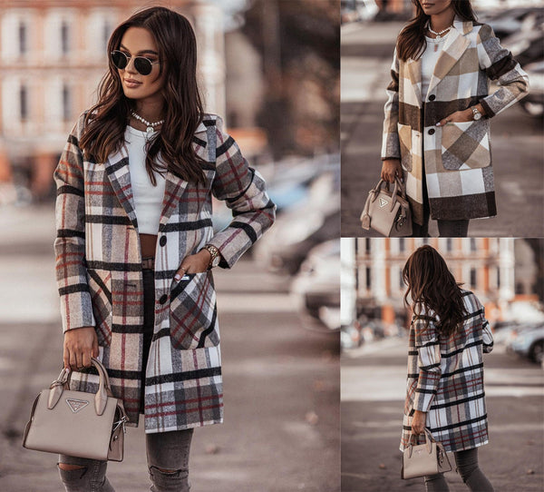 Autumn Long sleeved Button Coat