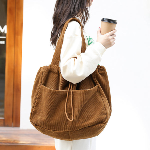 Ins Corduroy Shoulder Bag