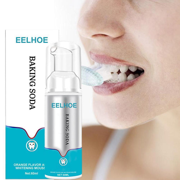 EELHOE Foaming Toothpaste Press-on Whitening Mousse to remove yellow tartar and tobacco stains