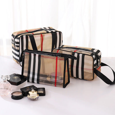 Travel Transparent Cosmetic Bag Beauty Case Make Up Organizer Storage Bath Toiletry Wash Bag PVC Women Zipper  Makeup Bags