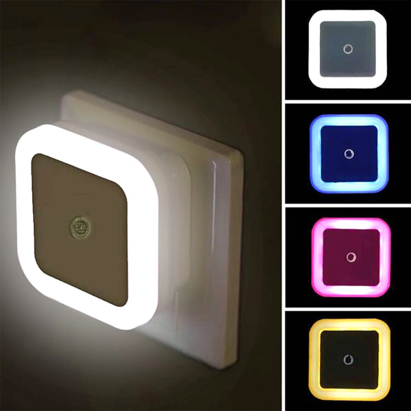 Square halo LED plug-in light control night light sensor light night light